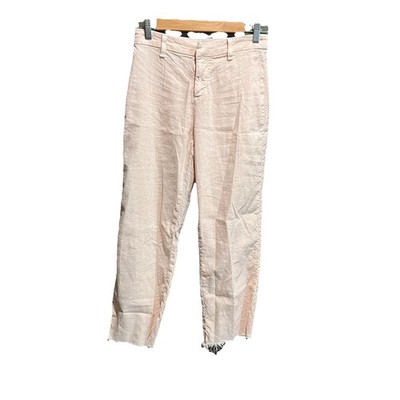 Frank & Eileen Kinsale Pink Women's Italian Performance Flax Pants Size 0