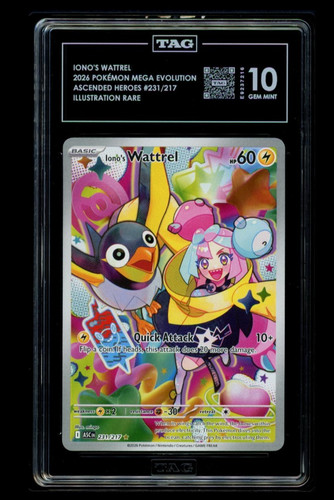 Iono's Wattrel graded TAG 10 for sale on eBay
