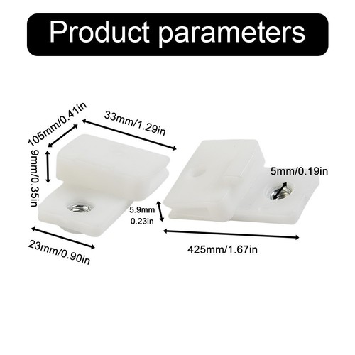 A Reliable Pair of Glass Track Clips Designed for Vehicle Compatibility - Picture 5 of 12