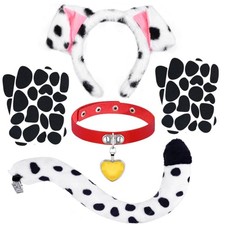 JcHrmers 101 Days of School Dalmatian Costume Include Headband,Tail,Choker an...