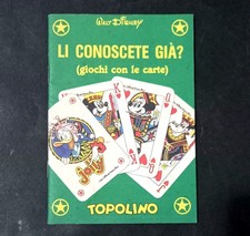 Allegato TOPOLINO 1426 - Carte Go - Li Conoscete Già? Libretto. Leggi descr
