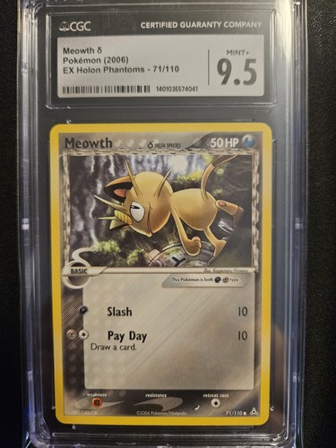 Meowth δ graded CGC 9.5 for sale on eBay