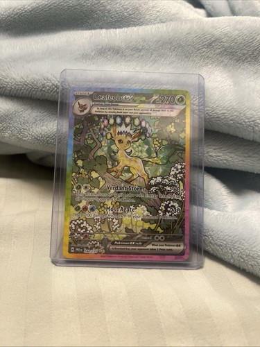 Pokémon Leafeon EX Prismatic Evolutions Holo Card 144/131 SV