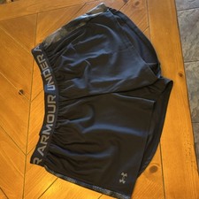 Under Armour Women's Plus 2X Play Up Print Inset Short Black Gray Athletic