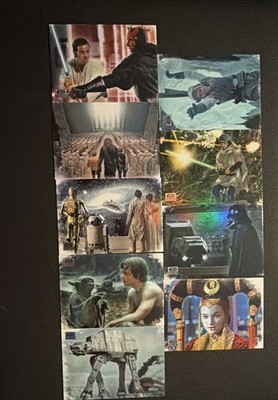 2025 Topps Chrome Star Wars Galaxy Galactic Inspirations 9-Card Lot (No Dupes)