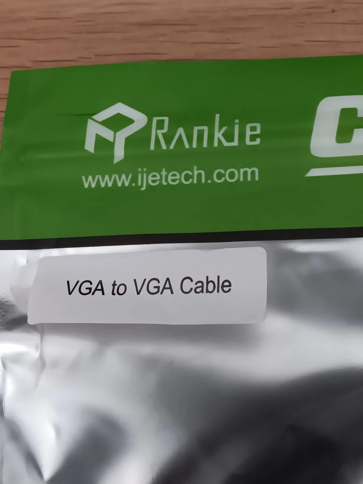 Rankle Adapters VGA to VGA Black Cable 6 FT R-1340-CB-VB/B01 X001VPONSJ Warranty - Image 2 of 4