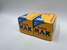 Kodak MAX 400 35mm Film - 36 Exp - Expired 2002 - FREEZER STORED 2 rolls 