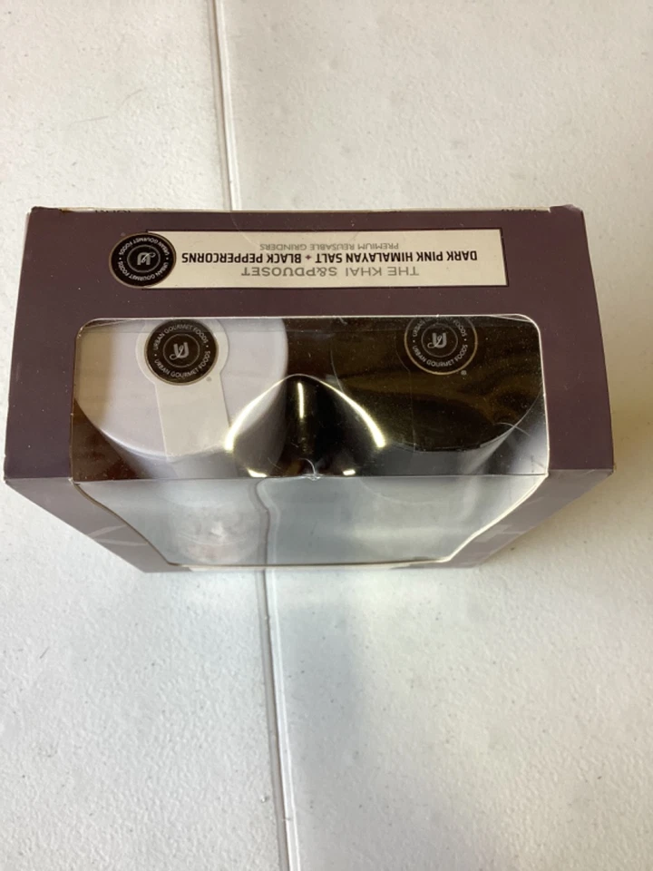 2 шт. Мельница для Соли и Перца Набор Высокая Стеклянная Мельница Упакованный подарочный набор Новый - Изображение 2 из 4