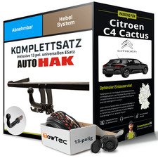 Anhängerkupplung abnehmbar für CITROEN C4 Cactus +E-Satz AHK Anhängerkupplung abnehmbar für CITROEN C4 Cactus +E-Satz AHK