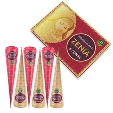 Zenia 6-Pack 100 Natural Ready-to-Use Henna Paste Hair Dye Cones Red