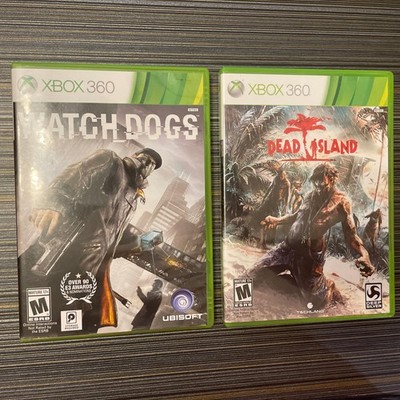 Xbox 360 Lot of TWO Classics : Watchdogs 2014 & Dead Island 2011 