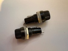 Pack of 2 Panel Mount Chassis Fuse Holder for 5x20mm Glass Fuses 10A 250V