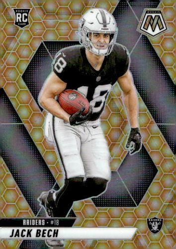 2025 Panini Mosaic #349 Jack Bech Honeycomb Prizm Rookie Card SSP