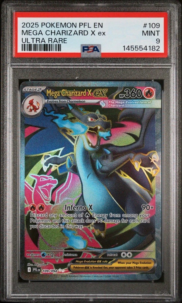 Pokémon TCG Ultra Rare Charizard Grade 9 Individual Collectible