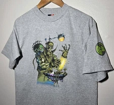 Vintage JNCO Alien Tee 90s Y2K USA Skate Baggy Skull Logo Streetwear Jeans