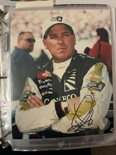 Ron Hornaday autographed 8 X 10 NASCAR photo.  NASCAR HOFer.