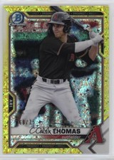 2021 Bowman Chrome Prospects Yellow Mini-Diamond Refractor 68/75 Alek Thomas 6u5