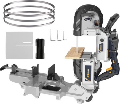 MAXXT 2-in-1 Band Saw with Table Saw Base，10A 5'' Cut, Var. Spd, Wood/Metal