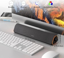 SOULION R50 Bluetooth PC Computer Speaker RGB Gaming Soundbar USB 3.5mm AUX