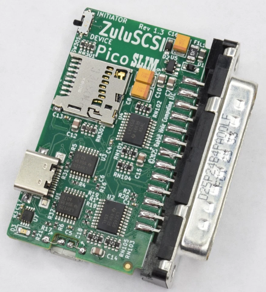 ZuluSCSI Pico Slim 1.3 External SCSI SD Disk Emulator DB25 WiFi Universal w Case - Image 2 of 4