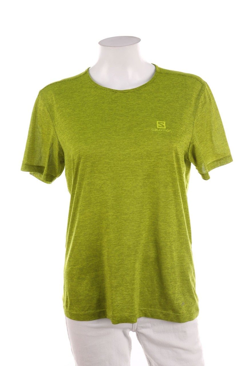 SALOMON T shirt sport fitness allenamento S verde