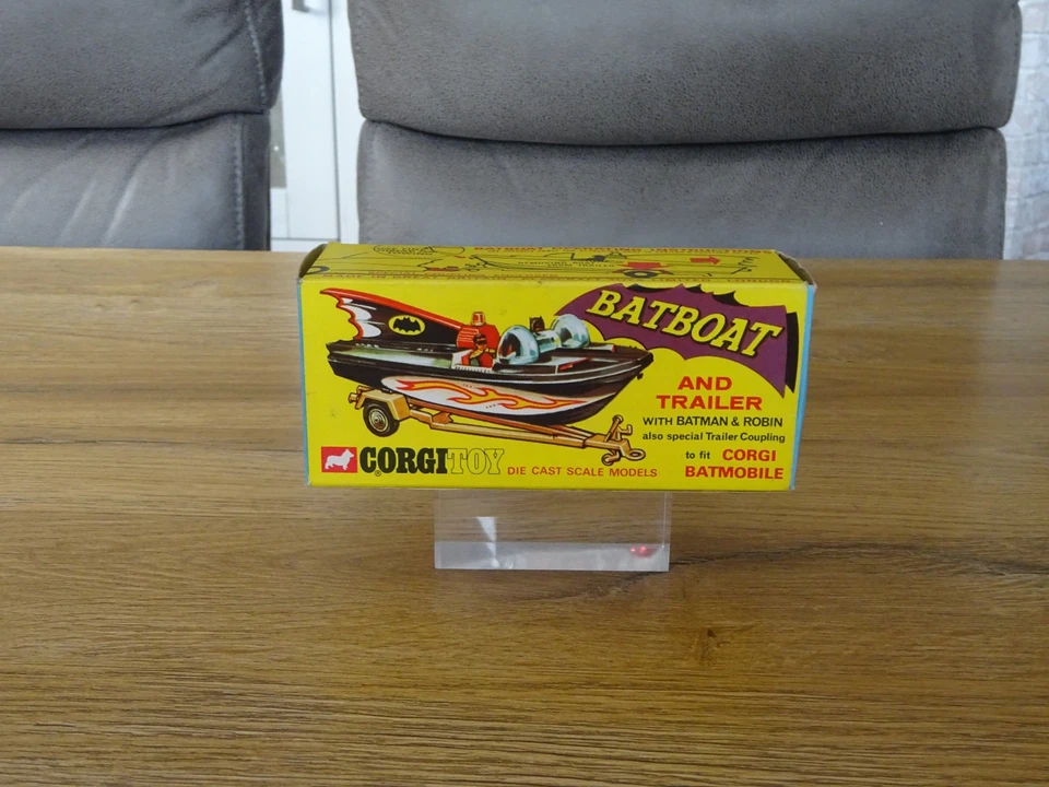 Corgi Toys 107 Batboat on Trailer 'Leerschachtel' 60er Jahre Corgi Rarität - Bild 2 von 4