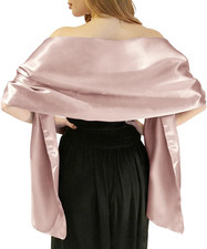 Shawls and Wraps for Evening Dresses Satin Shawl Wraps for Women Extra Long W...