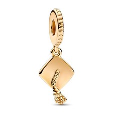 925 Sterling Silver, Graduation Series Mortarboard Charm Fit European Brace - 02