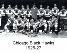 1926-27 FIRST CHICAGO BLACKHAWKS HOCKEY HAWKS FIRST TEAM 8X10 PHOTO 