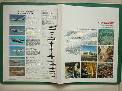 3/1985 CANADAIR AEROSPACE STECKER CL-215 CHALLENGEGER 600 601 