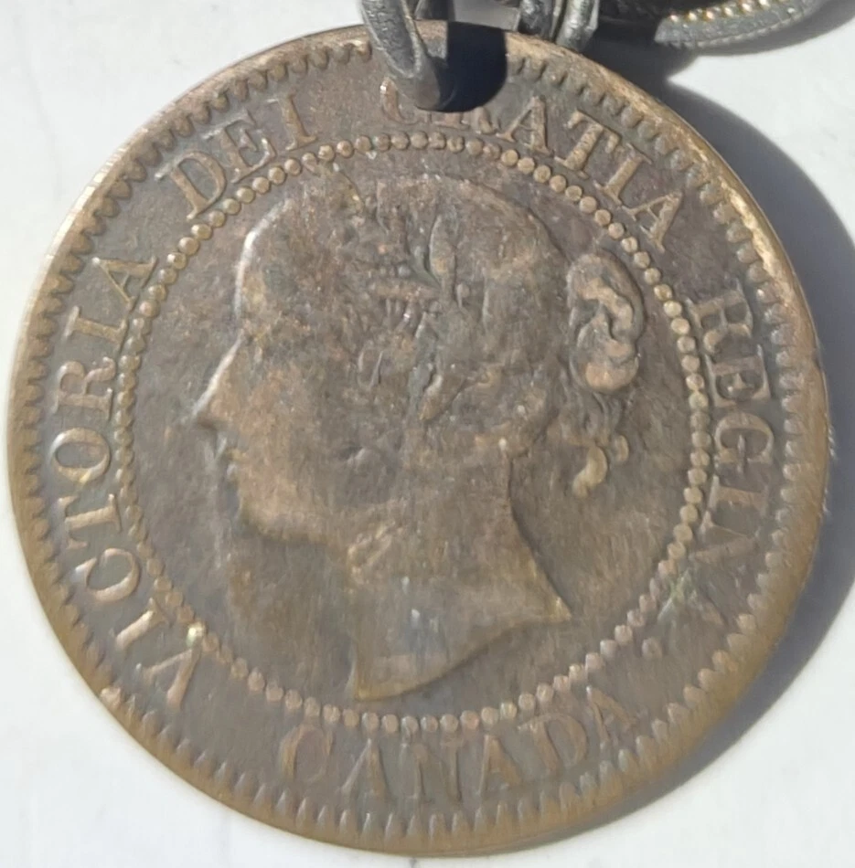 1859 Canadian Large One Cent 9/10 Rd - Image 2 of 2