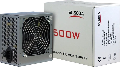 Inter-Tech SL-500A PSU PC power supply 500W - New