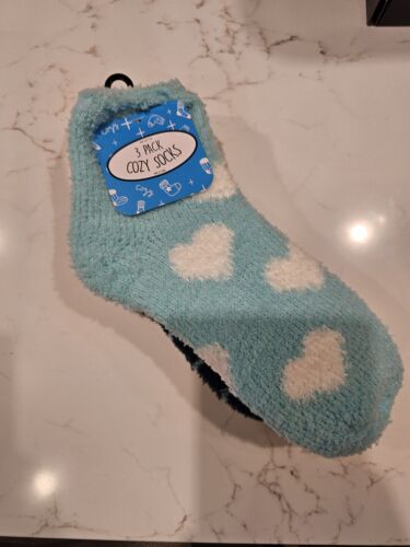 3 Pack Cozy Colorful Socks Size 5-10