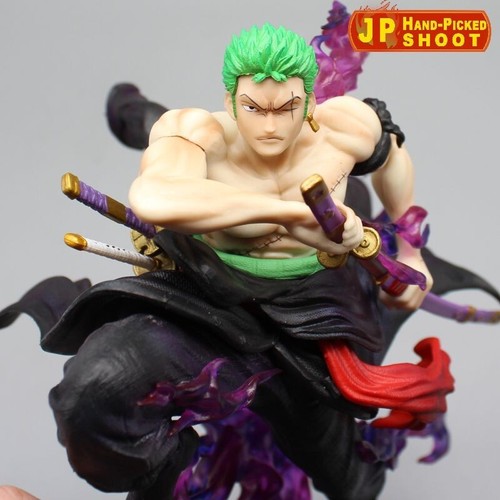 Anime One Piece POP Roronoa Zoro Slide Drift Rush Fight 17 cm Estatua GK Figura - Imagen 3 de 16