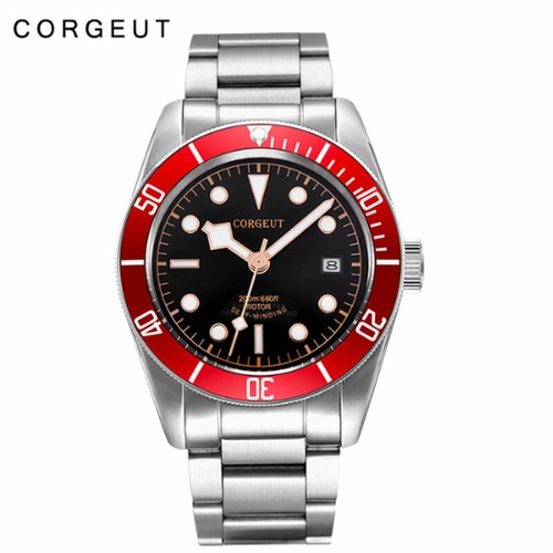 41 mm Corgeut NH35 cristal de zafiro boquilla giratoria automático reloj para hombre 10ATM impermeable - Imagen 19 de 30