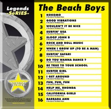 THE BEACH BOYS LEGEND SERIES NEW KARAOKE CD G Vol-154 Surfer Girl, I Get Around