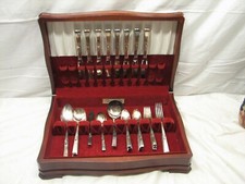 Community Morning Star Flatware 51 pc Set svc for 8 w/Box Silverplate Oneida