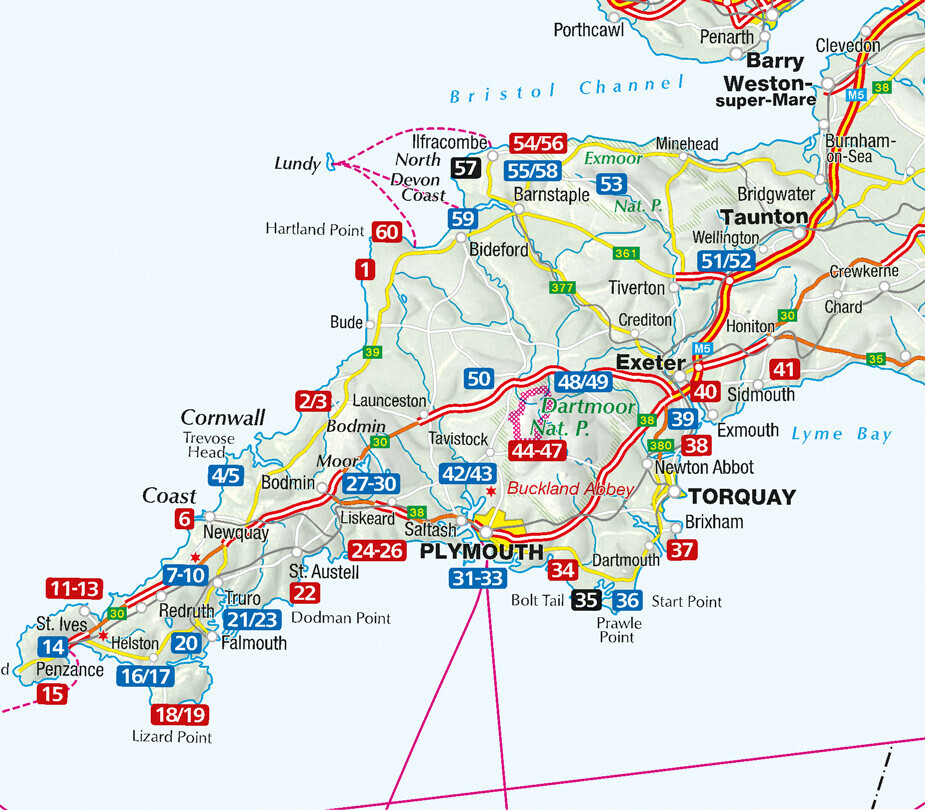 Thumbnail - Kompass Wanderführer 5986 Cornwall Und Devon | 2019 | Deutsch
