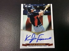 2012 Panini USA Kyle Farmer RC 282/399 Auto Autograph LA Dodgers Rookie