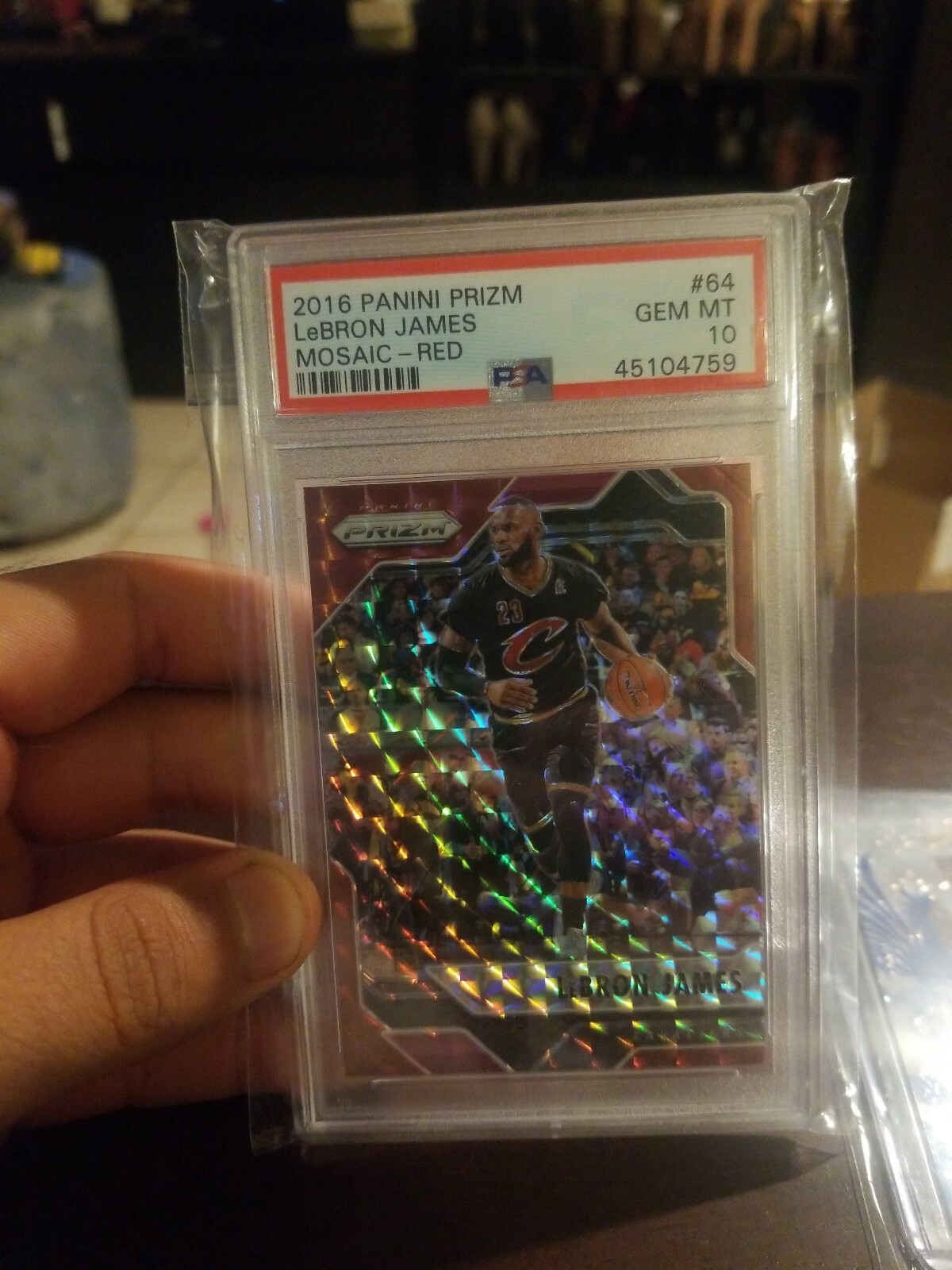 LeBron James 2016 Prizm Mosaic #64 Red Price Guide - Sports Card