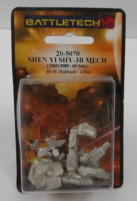 Battletech 20-5070 Shen Yi Shy-3B Mech NIB Iron Wind Metals Miniature - on card