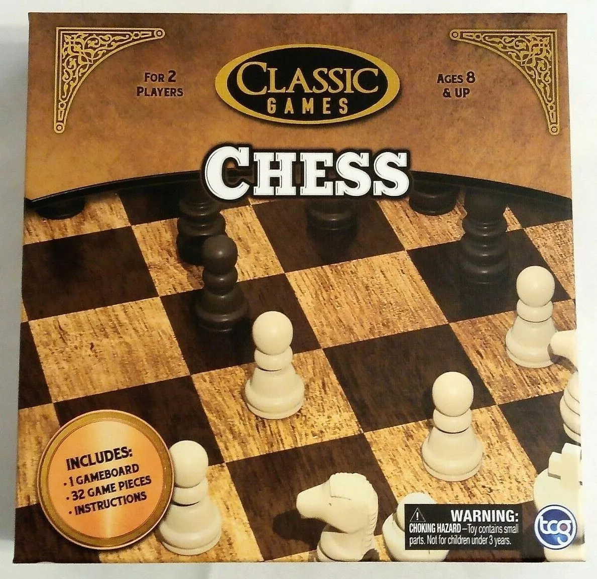 Cardinal Classics, Wood Chess Set with Chess Board and Wood Chess Pieces  2-Player Strategy Board Game, for Adults and Kids Ages 8 and up