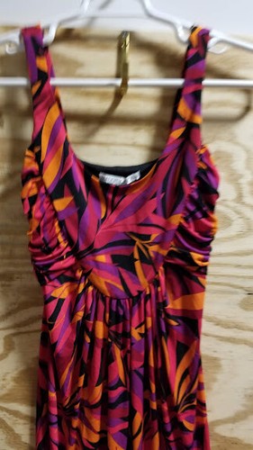 Maggy London Colorful Women's dress Size 4 Sleeveless Very stretchy - Picture 3 of 9