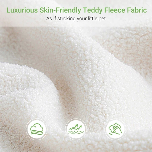 Sofa 2/3 Sitzer Werkzeugfreier Aufbau Couch Teddy Fleece Loungesofa Ganzholz NEU - Bild 11 von 101