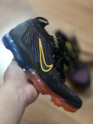 Size 4.5Y Womens 6 Nike Air Vapormax Flyknit 2021 Black Blue Red DV2198-001 New