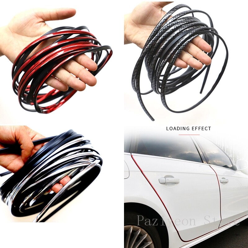 5M Car Door Moulding Rubber Scratch Protector Strip Edge Guard Trim Accessories