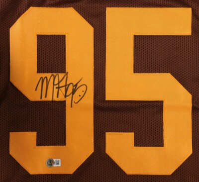 Myles Garrett Signed Cleveland Browns Color Rush Throwback Jersey