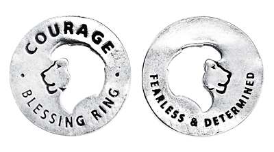 Courage Blessing Ring Charm, Lion Jewelry | Fearless & Determined
