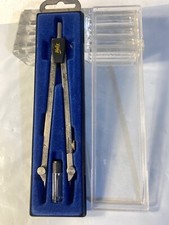 Helix Compass Drafting Drawing Precision Tool In Plastic Case 5.5  