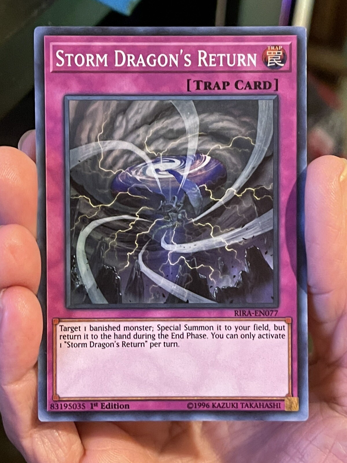 YUGIOH! STORM DRAGON'S RETURN 1st ED RIRA-EN077 SUPER RARE NM CARD | eBay